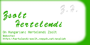 zsolt hertelendi business card